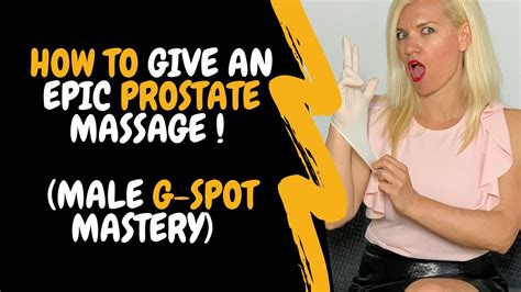 how to massage the male prostate